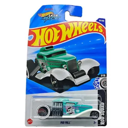 Carro Hot Wheels Mid Mill 1:64 Rod Squad de Metal Die-Cast HYX79