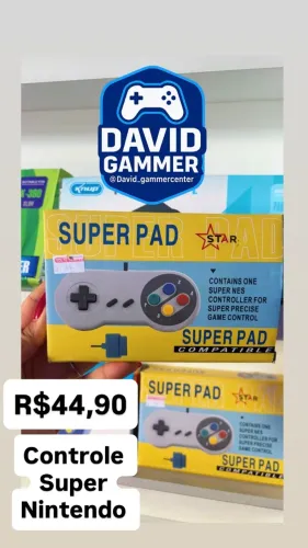 CONTROLE PRA SUPER NINTENDO. Controle novo.