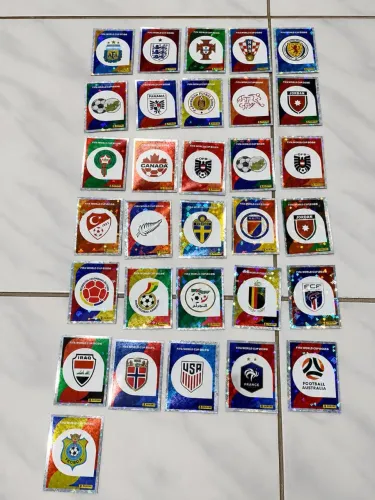 Figurinhas - escudos das seleções