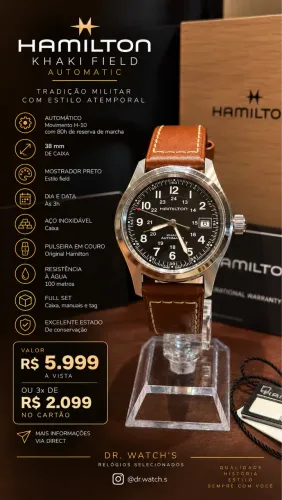 Hamilton Khaki field 38mm automático full set