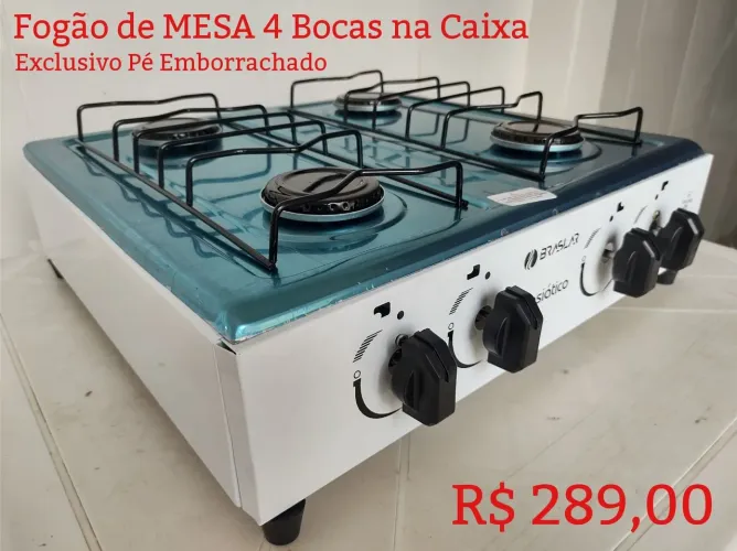 Fogão Cooktop 4 Queimadores de MESA