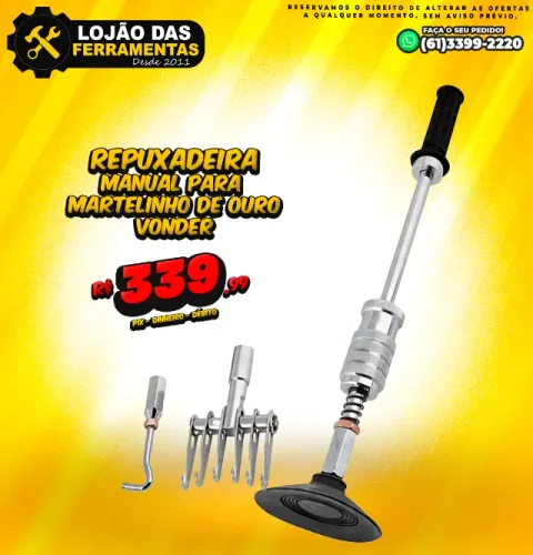 Repuxadeira Manual Para Martelinho de Ouro Vonder