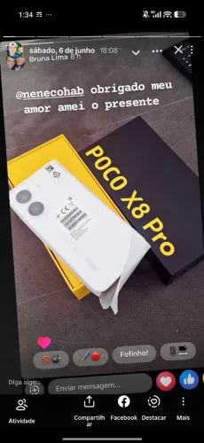 Poco x8 pro 12 gb ram 512 memória