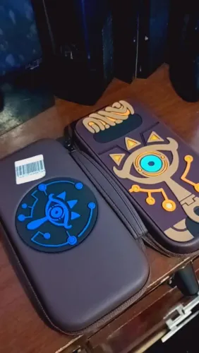 Case Zelda Sheikah Slate Para Nintendo Switch - Nova, Com Porta Jogos!