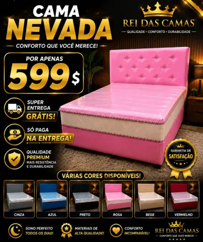 Cama casal nevada Prêmium