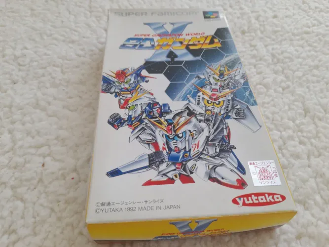 Fita super Nintendo versão japonesa SUPER GACHAPON WORLD :SD GUNDAM X ORIGINAL VERSÃO.