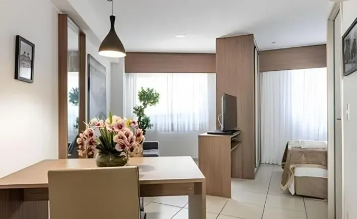 Apartamento Studio para Aluguel - Totalmente Mobiliado