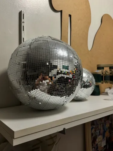 Globo de Discoteca para Decoração Prata