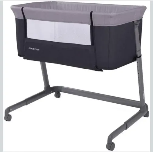 Berço Cosco Co-bed Pluggy Cinza escuro - acoplavél na cama