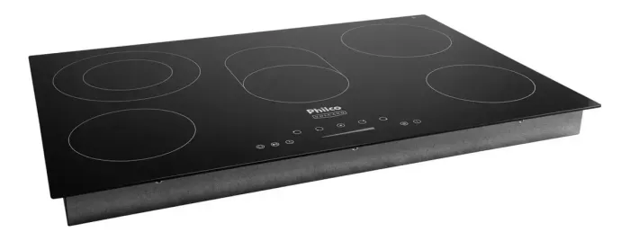 Cooktop Elétrico Philco Volcano Vitrocerâmico 8400w Cor Preto