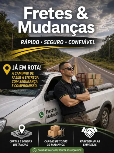 Fretes curtos e longos apartir de R$50,00