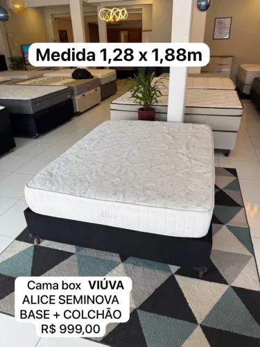 Cama Box Viúva ALICE SEMINOVA - ENTREGO
