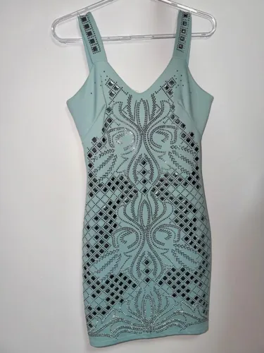 Vestido Cor Verde Tiffany/mint Lança Perfume P