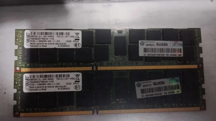 Memória servidor pc3 16 gigas 10600 nova 