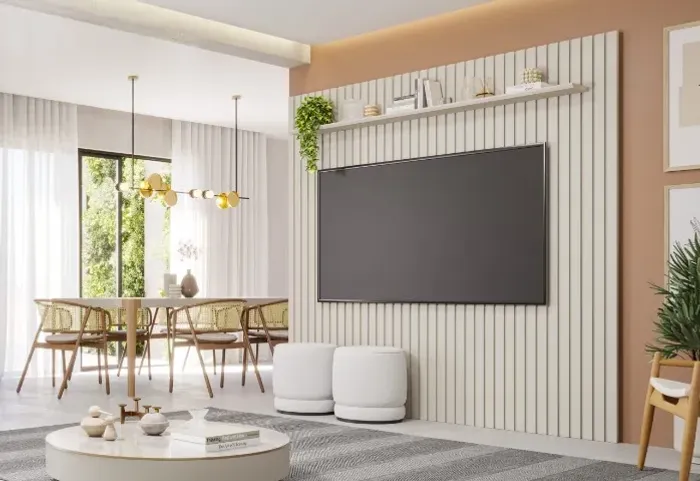Painel Ripado Maragogi 230 para Tvs ate 84" - Permobili