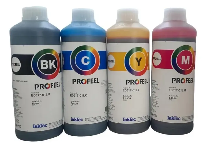 4 LITROS TINTA PROFEEL INKTEC E0017 TINTA PRETO-AMARELO-CIANO-MAGENTA