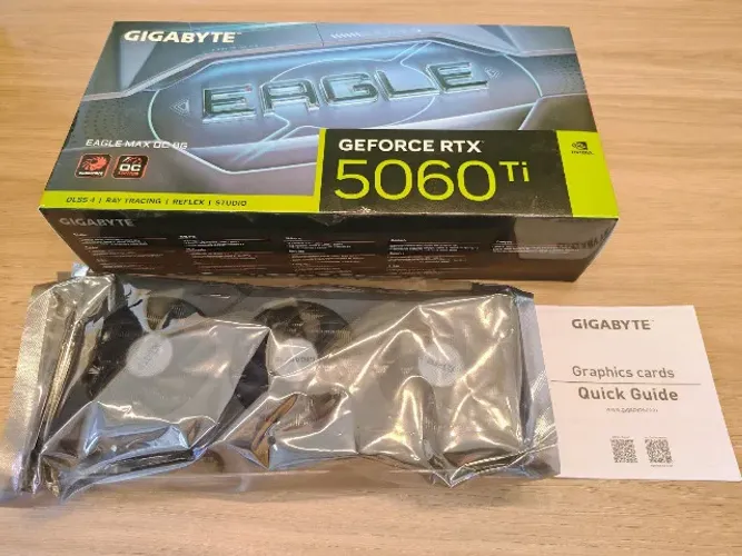 Placa de Video GeForce RTX 5060TI 8gb Gigabyte Eagle OC Max NOVA Gtia até Outubro/2029