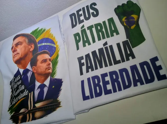 Camisas eleição Flávio Bolsonaro