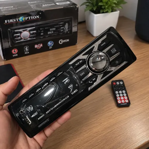 Faz e atende ligação! Rádio Bluetooth Carro 1 DIN | USB | AUX | SD | Rádio FM | Novo