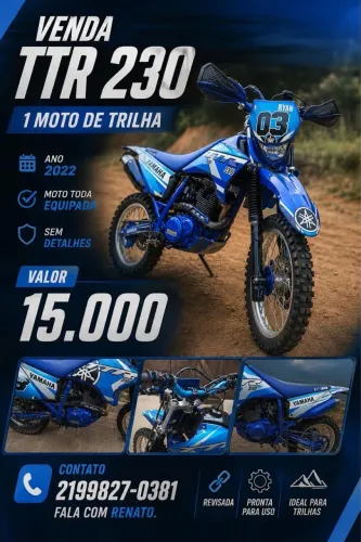TTR 230, cheia de acessórios