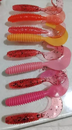 anuncio iscas jig + anzol + soft