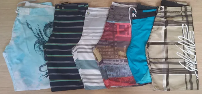 BERMUDAS TACTEL MASCULINA  PARA BRECHÓ CONFORME FOTOS