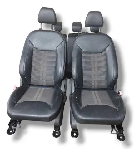 Jogo Banco De Couro Ford Ka Freestyle Prateado