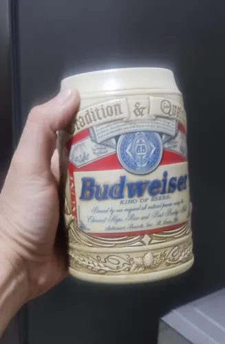Caneca em cerâmica Budweiser 1995