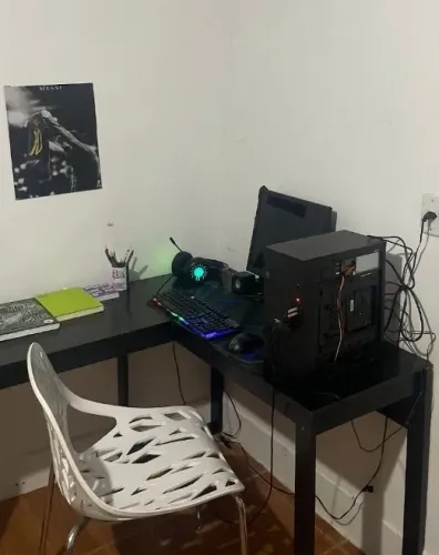 Mesa L para computador ou escritório 