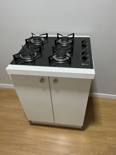 Cooktop Fischer e armário planejado 