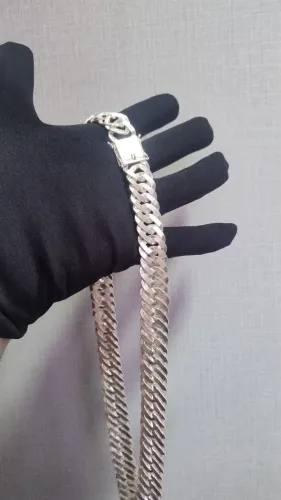 Corrente de Prata Mista Elo Duplo 17mm