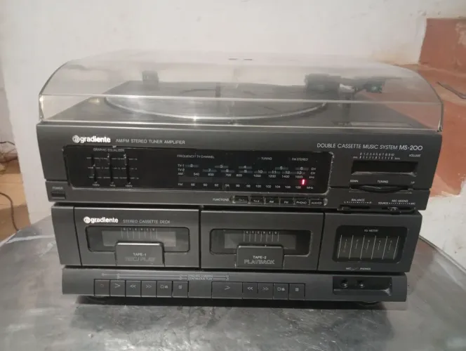 Toca Discos Gradiente Ms 200 Funcionando Perfeitamente Tudo! (Usado)L