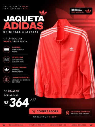 RARÍSSIMA CORTA VENTO ADIDAS ORIGINALS