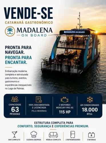 Vende Flutuante Catamarã em Palmas-TO