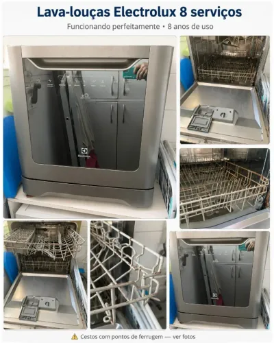 Lava-louças Electrolux 8 serviços inox