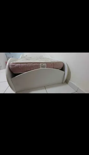 Mini cama infantil ?cama carro? MDF + colchão Ortobom