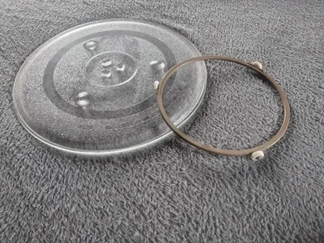 Prato de vidro para microondas