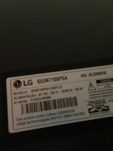TV LG 65 polegadas nova