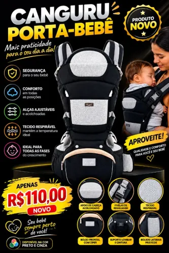 Canguru porta bebê 