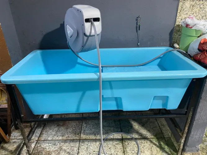 Mesa para tosa + banheira