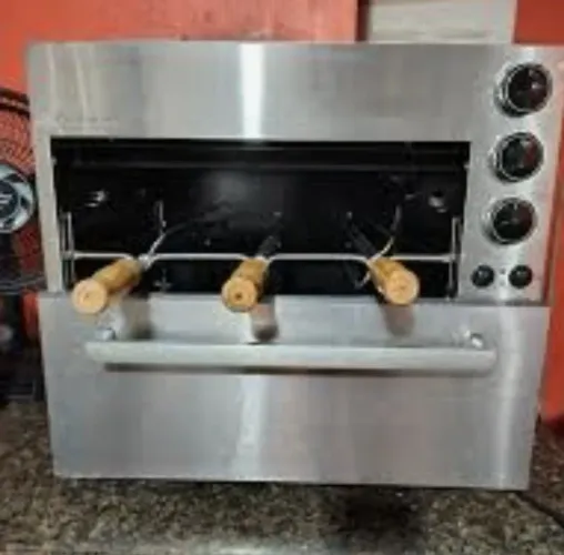 Churrasqueira e forno Elétrico de embutir Fischer Ranch 3 Espetos