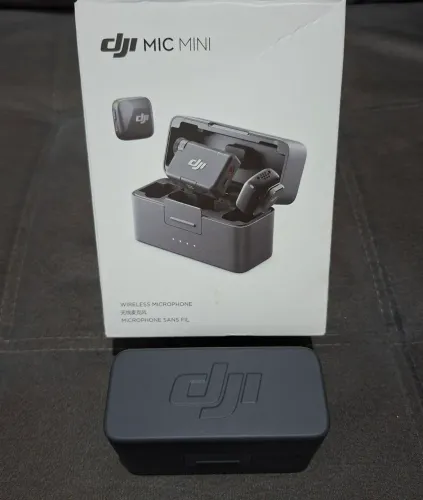 Microfone Dji Mic Mini C/ 2 Transmissores 1 Receptor
