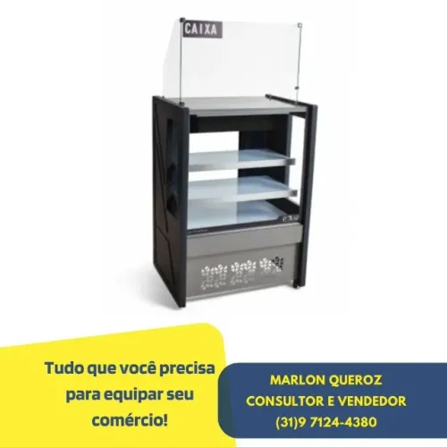 Balcão Caixa 80CM Polar Novo
