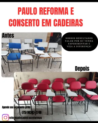 Reformas em geral em cadeiras de escritório
