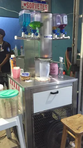  vendo máquina de sorvete americano gelopar 220 v toda em inox 