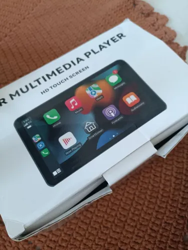 Multimídia portátil Hd touch screen, deixe seu carro mais moderno sem cortar fios