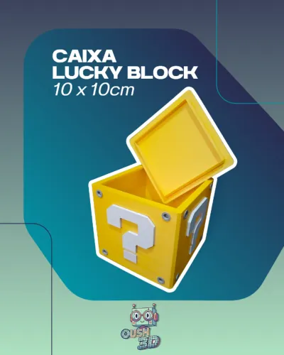 Caixa Lucky Block 10x10cm - Impressão 3D