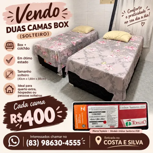 Cama box solteiro
