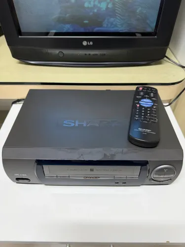 Videocassete Sharp VHS HQ Auto Head Cleaning Funcionando Perfeitamente
