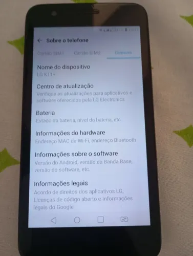 Celular LG K11+